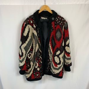 Vintage 80’s sweater jacket